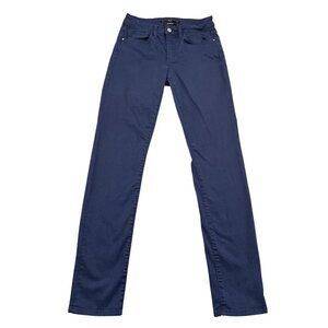 BLUE Saks Fifth Avenue Jeans Womens 27 Navy Straight Leg Denim